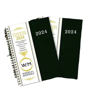 Planner 365 giorno Business Calendar riviste Logo personalizzato A5 Business Pu diario 2023 Planner Notebook con calendario