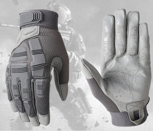 ถุงมือยุทธวิธี HBTG02 KPU สำหรับตั้งแคมป์ ทนทาน ป้องกันนิ้วมือด้วย TPR รองรับหน้าจอสัมผัส ป้องกันการกระแทก พร้อมแผ่นซิลิโคนป้องกันเต็มนิ้ว - Product Image 4