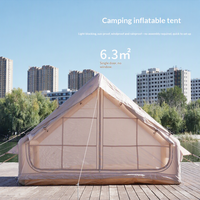 Tente gonflable de 6,3 mètres carrés en tissu Oxford, entièrement automatique, pour toutes les saisons, pour la maison et le camping
