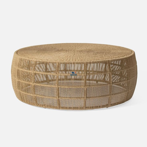 Mesa de centro de jacinto de agua para decoración de Hotel, muebles de ratán modernos de mimbre de lujo hechos en Vietnam - Product Image 3
