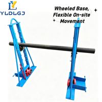 Support de déroulage de câble hydraulique industriel YILI, capacité de charge de 5 tonnes, mobile, avec roues robustes, pour les entrepreneurs en électricité