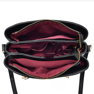 Bolso Bandolera de Gran Capacidad para Mujer, Diseño a Cuadros en Contraste, Talla XL, Material PU con Cierre de Cremallera, Nueva Moda 2026 - Product Image 4