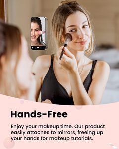 Cute Light Pink Silicone Phone Buddy <b>Wireless</b> <b>Charging</b> Magnetic Suction Cup <b>Stand</b> Phone Holder for iPhone 12–17 Series - Product Image 5