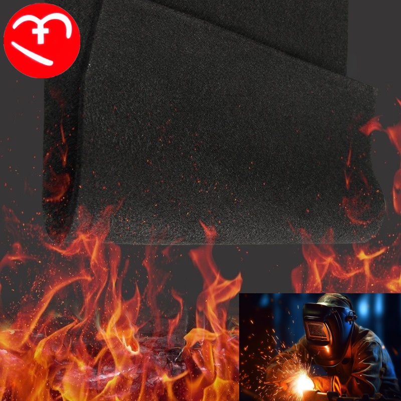 High Temperature Resistant 1000℃ Pre-Oxygenated Yarn Flame Retardant Fabric Insulation Mat Fireproof Interlayer Cloth Industrial