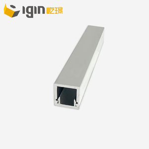 Perfil de aluminio Igin de 18x18 mm, tubo abierto pulido para la industria de la construcción y decoración - Product Image 2