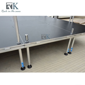 Heavy Duty Stage Modular Stage Aluminum Event Stage <b>Platform</b> with Stairs and Guardrails for Wedding Concert Events - Product Image 5
