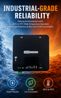 Passerelle industrielle LoRaWAN 8 canaux pour la mesure intelligente de l'eau, capacité 2000 nœuds, 4G/WiFi/Ethernet, sauvegarde automatique, faible consommation 0,72W