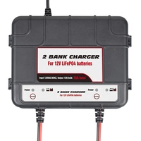 Chargeur de batterie marin intelligent LiFePO4 2 banques 10A - Vente en gros, chargeur embarqué étanche, directement de l'usine