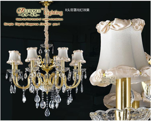 Lámpara de Araña de Cristal de <span class=keywords><strong>Murano</strong></span> Italiano MEEROSEE, Lámpara de Araña Moderna de Cristal, Lámpara Colgante de Cristal K9 para Dormitorio, Sala de Estar MD98038 - Product Image 5