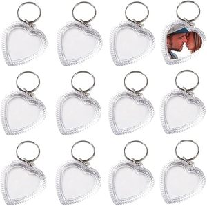 Porte-clés personnalisés en forme <span class=keywords><strong>de</strong></span> cœur avec photo, logo gravé au laser pour la Saint-<span class=keywords><strong>Valentin</strong></span>, mariage, anniversaire, cadeau promotionnel d'entreprise, vente en gros - Product Image 1