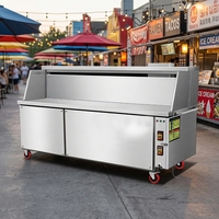 Rôtissoire BBQ sans fumée en acier inoxydable robuste pour buffets et restaurants BBQ