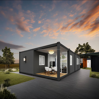 Conteneur extensible de luxe personnalisable de 40 pieds Salle de bain complète avec fonction d'étanchéité Maisons préfabriquées fabriquées en Chine