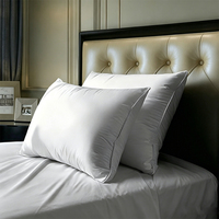 Hochwertiges Entendaunenkissen, extra gefüllt, Hotelkollektion, gewaschen, OEKO-TEX-zertifiziert, Bettkissen für den Gastgewerbebereich