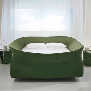 <span class=keywords><strong>Cama</strong></span> Doble Infantil Moderna y Creativa de Diseño, Estilo <span class=keywords><strong>Nido</strong></span> de Pájaro, con Cabecera Alta, Simple, de Tela, Divertida - Product Image 1