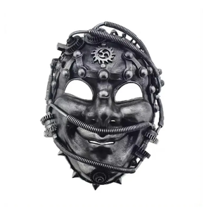 Maschera Vintage HLC Steampunk con Catena e Punte, Maschera per Feste in Maschera, Festival, <span class=keywords><strong>Halloween</strong></span>, per Uomo e Donna - Product Image 1