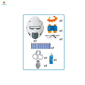 Ensemble <span class=keywords><strong>complet</strong></span> de pistolet à balles molles et de masque de protection, jouet de tir en plastique ABS sûr pour les enfants de 8 ans et plus, unisexe, jeux de tir en plein air - Product Image 3