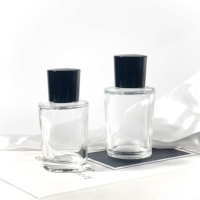 Vente flash - Boîte à parfum ronde sur mesure, flacon pompe pour lotion, flacon de parfum vide en verre de 50 ml et 75 ml