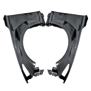 Cho 2013-2024 Infiniti Q50 V37 V2 loại sợi carbon phía trước Thông Gió Chắn Bùn (cặp)-Tùy chỉnh - Product Image 2