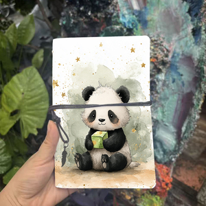 Giấy dày A6 notepad tuyệt vời cho kế toán tài chính tính toán và hồ sơ giao dịch với gấu trúc xanh Cube golde - Product Image 2