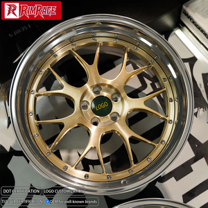 ล้ออัลลอยด์ฟอร์จแบบ 2 ชิ้น รุ่น Custom LM-R ขนาด 18 19 20 นิ้ว 5x120 5x112 สำหรับ BMW M3 M4 Audi RS5 Porsche Tesla Mustang 5x114.3 - Product Image 1