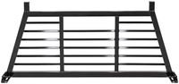 Auvent de voiture réglable en acier à persiennes noires pour benne de pick-up 59"-74.5" de large, ajustement universel, protection de la cabine arrière - Accessoires extérieurs essentiels