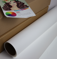 Rouleaux de film autocollants amovibles imperméables 1,37*50m en matière PP pour la publicité sur les grandes imprimantes
