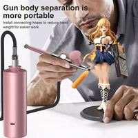 Pistolet pulvérisateur électrique multifonction 2024 avec kit aérographe et chargement USB pour usage extérieur et automobile, en acier inoxydable, pour maquillage et peinture