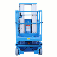 Nouvelle plateforme élévatrice manuelle autopropulsée Cathaylift 8m 9m à double mât, petit élévateur pour personnel avec certification CE