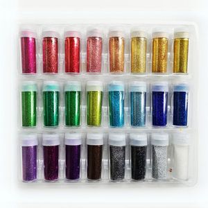 Confezione da 24 Barattoli Glitterati per Arti e <span class=keywords><strong>Mestieri</strong></span>, Scrapbooking, Unghie e Biglietti <span class=keywords><strong>d</strong></span>'Auguri - Product Image 2