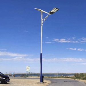 Lampadaires solaires LED populaires en gros, en plastique monobloc, étanches, avec batterie, garantie 5 ans, CRI 95 élevé, télécommande - Product Image 1