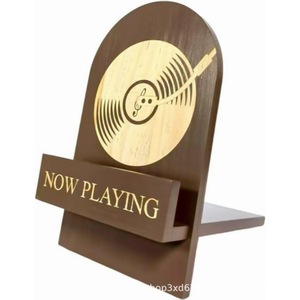 Wooden vinyl <b>record</b> rack, solid wood desktop magazine and mirror organizer, multi-functional wooden <b>storage</b> rack - Product Image 5