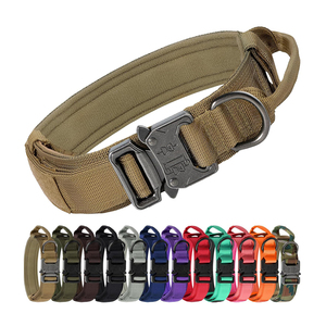 Collier de chien Joymay Offre Spéciale avec poignée collier de chien tactique robuste réglable de haute qualité pour l'entraînement en plein air des grands chiens - Product Image 1