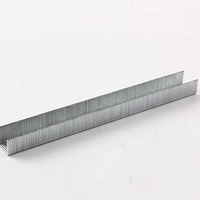 Agrafes pneumatiques industrielles Huajian série 13, calibre 22, à tête plate, tige lisse, finition zinguée, pour plafonds, meubles et canapés