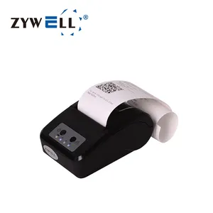 Mini mobile printer pocket printer zywell 58mm usb bluetooth hand held thermal receipt printer