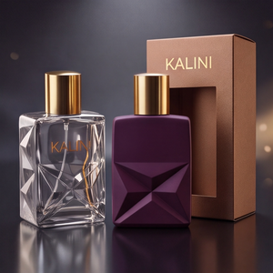 Envase de Perfume Personalizado de Lujo, Botella de Vidrio Cuadrada Vacía de 50 ml con Cuello Corto y Caja, para Muestras de Perfume - Product Image 2
