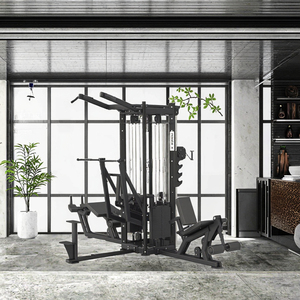 8 stasiun komersial Gym peralatan kebugaran olahraga latihan kabel Crossover pelatih Multi hutan baja mesin - Product Image 3