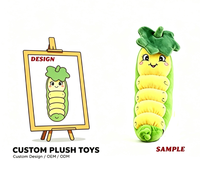 Peluche personnalisée en forme de coque de pois, jouet en peluche doux pour cadeau promotionnel, peluche personnalisée