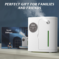 Nouveau diffuseur de parfum intelligent de luxe à deux fluides pour CVC, contrôlé par application, ventilateur électrique sans eau, distributeur d'huile parfumée silencieux en métal 160ML