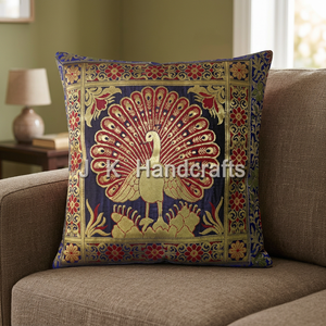 Designer Embroidered <b>Cushion</b> <b>Cover</b> - Product Image 3