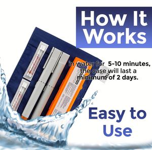 Safe Cooling Wallet Insulin <b>Cooler</b> for 45+ Hours of Stress Free on the Go Blue Large - Product Image 3