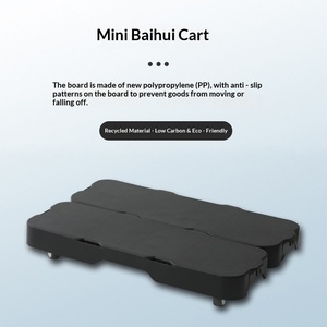 Portable Black Plastic Enclosed Storage Case for <b>Hand</b> <b>Carts</b> and Trolleys - Product Image 2