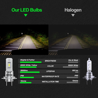 Avantages tangibles, phares LED H11 super lumineux, 50 watts par paire, 5000 lm par paire, ampoule de phare LED pour voiture