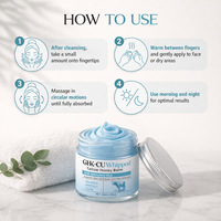 Crème Visage Fouettée au Beurre de Karité et Peptide Bleu Ghk-Cu, Renforce la Barrière Cutanée, Hydratante, Marque Privée, Anti-Âge, Tous Types de Peau, 60ml