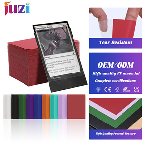 Protège-cartes de collection JUZI en PP mat, personnalisables, portables et écologiques pour cartes de jeu Pokémon et Yu-Gi-Oh! - Product Image 1