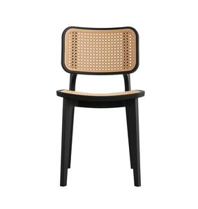 Nordic Stacking Restaurant PP Plastic Cane Rattan Outdoor Garden Household Dining <b>Chairs</b> - Product Image 3