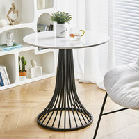 Table basse mobile de luxe personnalisée pour la maison, table d'appoint de salon, petite table ronde pour canapé
