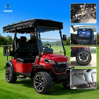 Carro de Golf de 4 Plazas y 72V con Batería de Litio, Homologado por el DOT para Ranchos en EE. UU., con Color Personalizado y Espacio de Carga Trasero Personalizable