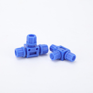 Nouveau type de raccord pneumatique en T, composant en PU, tuyau d'air, raccord en plastique PE, droit, filetage externe, raccord rapide - Product Image 4