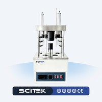Viscosimètre cinétique semi-automatique SCITEK avec écran tactile HD de 8 pouces et quatre stations de test indépendantes pour laboratoire pétrolier