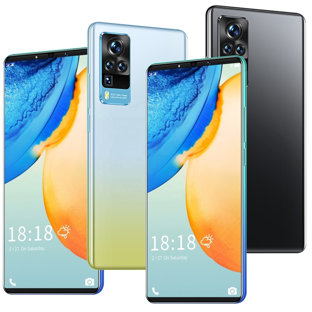 Cheap X60 Pro+ Smartphone 12GB+512GB MTK6889 Android Phone 6.1 Inch H-D Screen 5200mAh Battery Dual SIM Mobile Gaming Phone
